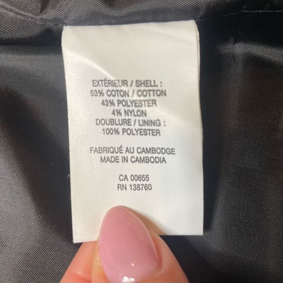 New with Tags Reitmans Trench Coat Black Womens Size XL Water Repellant - Picture 7 of 9